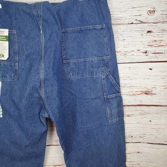 Key Men's Blue Denim Bib Overall - Picture 9 of 12
